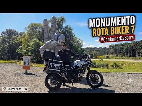Em busca do Monumento Rota Biker 7 em Doutor Pedrinho- SC .... pelas Serras Catarinense