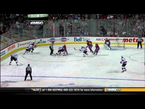 New Jersey Devils vs. Montreal Canadiens - 12/17/11 Elias Goal