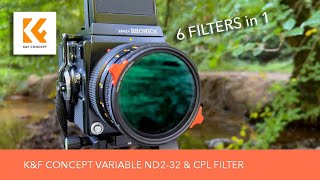 K&F Concept Variable ND2 - 32 and CPL filter review | 6 Filters in 1