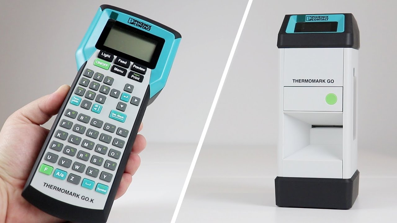 Jak opisać rozdzielnice, przewodyDrukarka dla elektryka | Thermomark GO. K