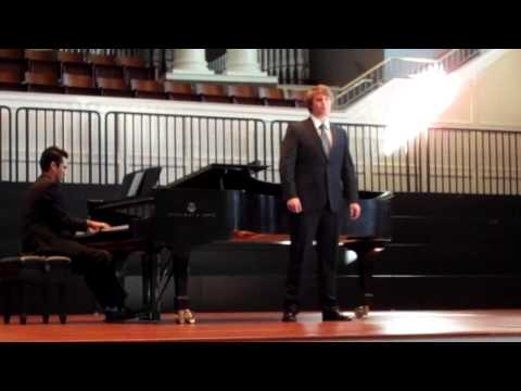 Jason Witt -- Classical Singers Recital --  Botschaft by Max von Shillings