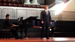 Jason Witt -- Classical Singers Recital --  Botschaft by Max von Shillings