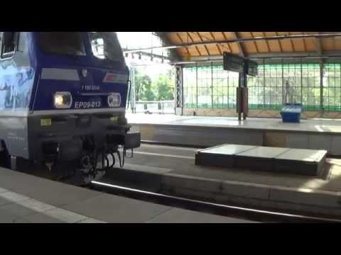 Podpinanie EP09-013 pod IC 83104 ŚWIATOWID na stacji Wrocław Główny