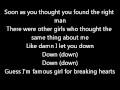 Chris Brown - Famous girl (Lyrics on screen) karaoke Graffiti