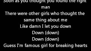 Chris Brown - Famous girl (Lyrics on screen) karaoke Graffiti