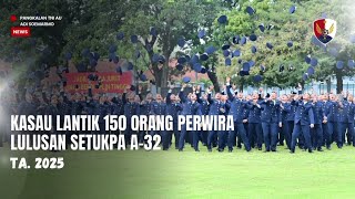 Download lagu KASAU Lantik 150 Orang Perwira Lulusan Setukpa A-32 TA 2025 mp3