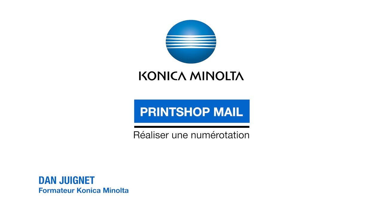 Formation PrintShop Mail - Numérotation