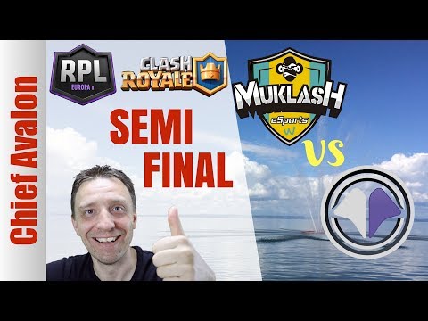 RPL EUROPE II SEMI FINAL: MUKLASH eSPORTS vs MILLENIUM | Clash Royale League