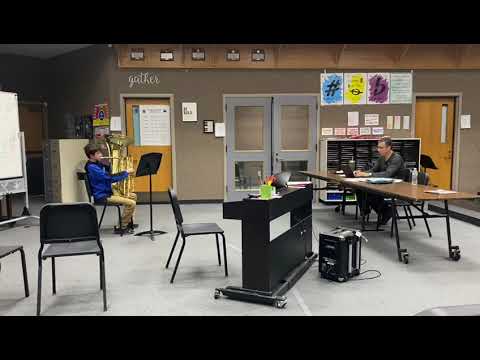 largo and presto tuba solo