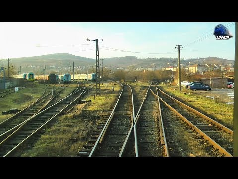 Train Backview Intrare/Entry in Gara Jibou Station @R4044 Baia Mare-Jibou - 06 February 2018