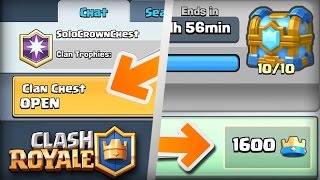 OMG! HE COMPLETED A 10/10 CLAN CHEST BY HIMSELF! Clash Royale EPIC 2v2 BATTLES & CHEST OPENING!