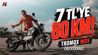 7 TL’ye 80 KM Gidiyor!  Motor Ehliyetine Gerek Yok | Tromox M05