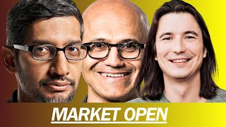 HUGE PCE NUMBERS, GOOGLE UP 12%, ROBINHOOD BIG NEWS, MICROSOFT CRUSHES | MARKET OPEN