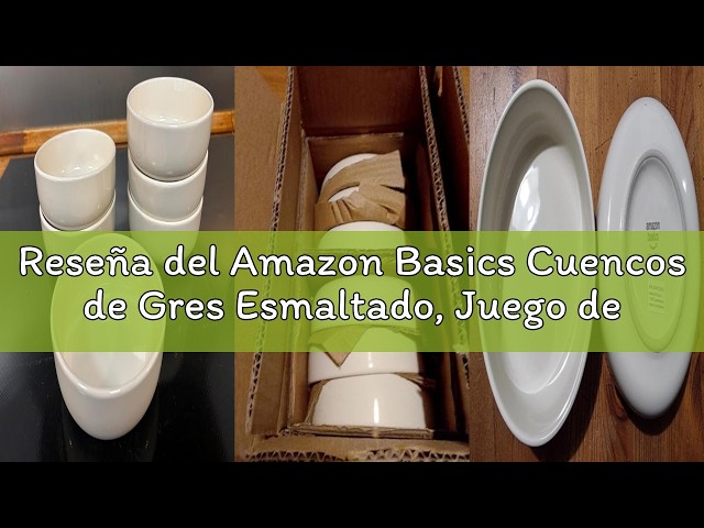 Vídeo relacionado con Amazon Basics Tazas de Café de Gres Esmaltado, Juego de 6 Piezas, 455ml, Aptas para Microondas y Lavavajillas, Marfil