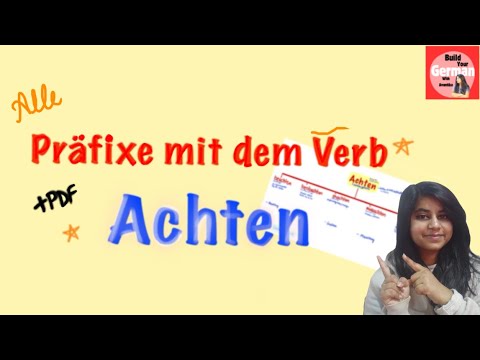Alle deutschen Präfixe mit dem Verb: ACHTEN | Vorsilben be/miss/ver/etc | German Prefix Series Pt. 1
