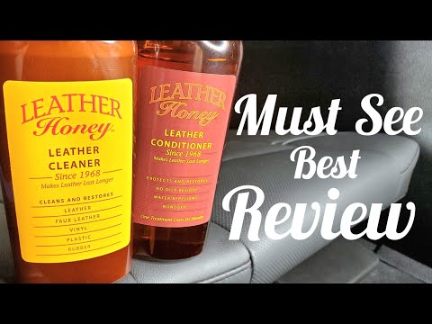 Leather Honey Cleaner and Conditioner Over Night Honest True Test With Comparison to Chemical Guys