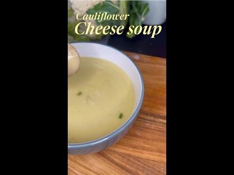 Cauliflower cheese soup made in Justme Soup maker . One bowl made from scratch in 19 minutes.