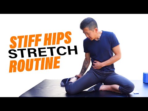 Stiff hip stretches - 5 minute hip mobility *follow along*