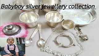 Baby boy silver collection | silver items for baby boy| my son Arjun@Aksravani vlogs