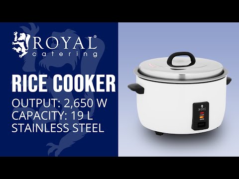 video - Rice Cooker - 19 L - 2,650 W