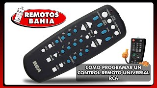CÓMO PROGRAMAR CONFIGURAR UN CONTROL REMOTO UNIVERSAL RCA RCU404 MITZU RADOX 846  REMOTOS BAHIA