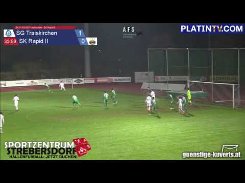 04.11.16 SG Traiskirchen - SK Rapid II - Highlight  (1. Halbzeit / 34:04) am 04.11.2016 20:08