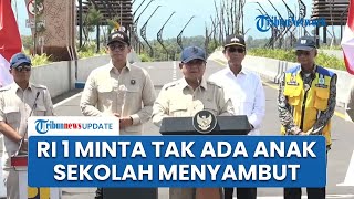 Kasihan Kepanasan, Prabowo Minta Kepala Daerah Tak Kerahkan Anak Sekolah Menyambutnya, AHY Ngangguk