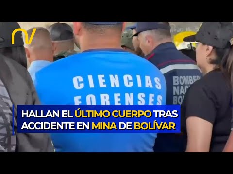Recuperan el último cadáver de la tragedia ocurrida en la mina de El Callao en Bolívar
