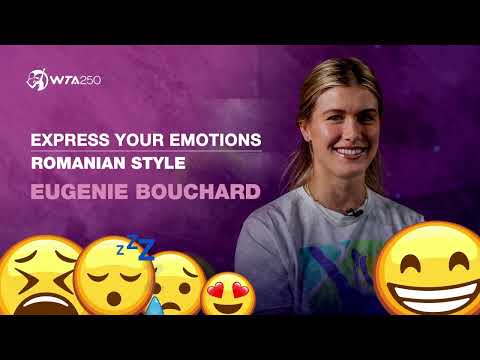 Express your feelings - Romanian style | Eugenie Bouchard@TransylvaniaOpen   2022
