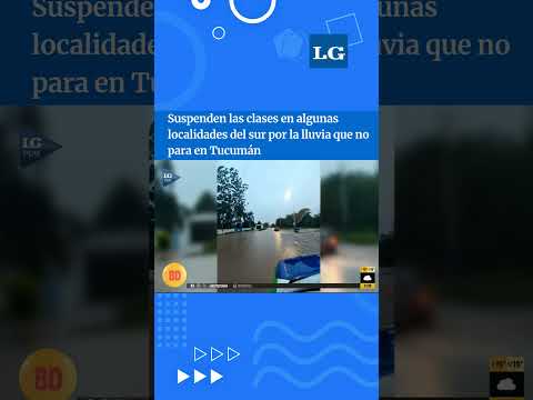 Suspenden las clases en algunas localidades del sur por la lluvia que no para en Tucumán