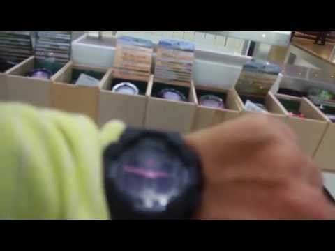 Casio G-Shock GA100-1A4 Military Series Watch Black - Pink