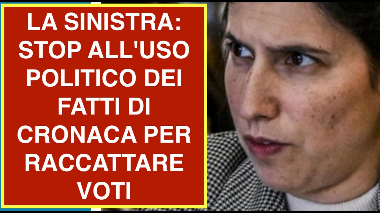 LA SINISTRA: STOP ALL'USO POLITICO DEI FATTI DI CRONACA PER RACCATTARE VOTI