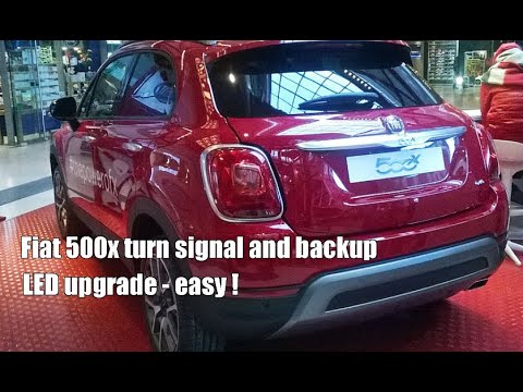 Fiat 500X turn signal and backup light LED upgrade - How To
