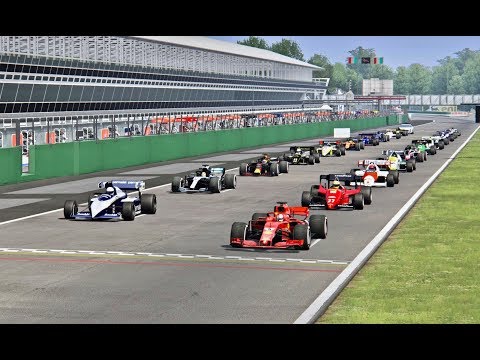 All F1 2018 Cars vs All F1 1984 Cars - Monza