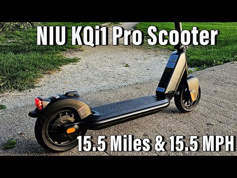 NIU KQi1 Pro Electric Scooter for Adults - 250W Power, 14 Miles Range, Max Speed 15.5MPH, 8.5'' Solid Tires, Dual Brakes, Portable Folding Commuting E Scooter, UL Certified video review thumbnail