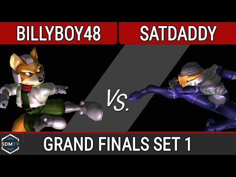 SDSU Biweekly 52 - billyboy48 (Fox) vs. satdaddy (Sheik) - SSBM Grand Finals Set 1 - Smash Melee