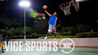 See Man Fly in 360°: Dunking with Sir Issac White