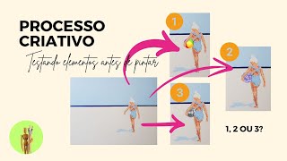 Pintura Acrilica e Processo Criativo - Como testar elementos da sua pintura antes de pintá-los