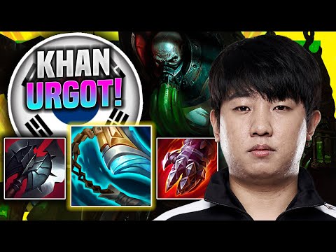 KHAN IS SO CLEAN WITH URGOT! - DK Khan Plays Urgot Top vs Pantheon! | Season 11