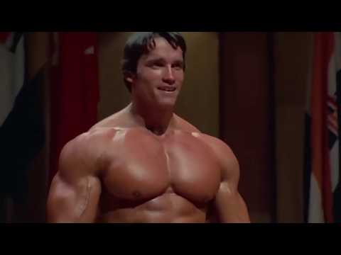 Arnold Schwarzenegger Posing Mr. Olympia 1975