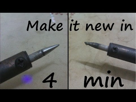 Cleaning of soldering bit