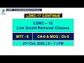 LDRC-18 MTT-8 (CA-6 & MCQ Ch-5) Continue