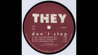 They - Don't Stop (A.C. Boutsen Mix) [1998] [Ultra-x Records – ULX005]
