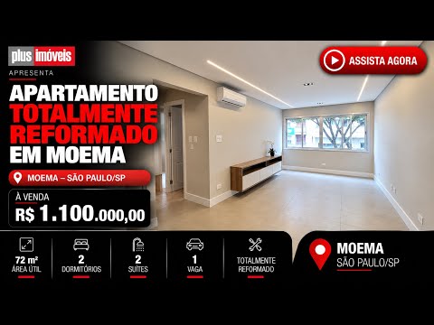 Vídeo do imóvel — 72 m² | Moema | Totalmente reformado e pertinho do Parque Ibirapuera