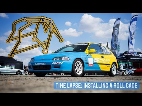 Honda Civic - installing a roll cage