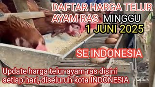 Download lagu HARGA TELUR AYAM RAS HARI INI, MINGGU 1 JUNI 2025 mp3