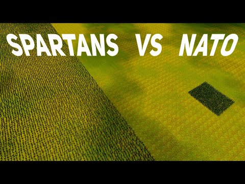 30000 SPARTANS vs 1000 NATO Soldiers battle Simulation | UEBS2 | Ultimate Epic Battle Simulator 2