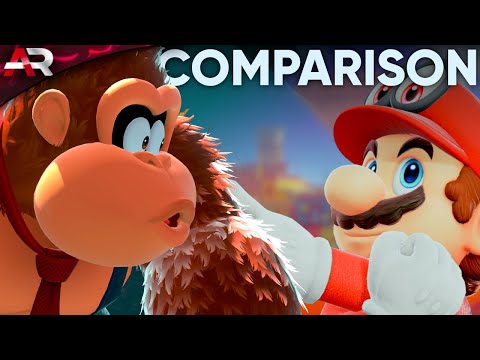 Donkey Kong Bananza Vs Mario Odyssey Graphics & Tech Comparison On Nintendo Switch 2