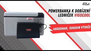 PowerBanka Vigo Cool 48000mAh, 2x USB, USB-C, Autozapalovač, Světlo