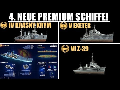 4. neue Premiumschiffe angekündigt! - World of Warships Legends